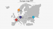 Europe Map PowerPoint Presentation Template & Google Slides